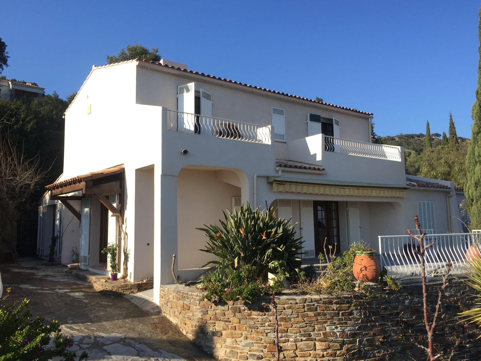 Maison, enduit à la chaux